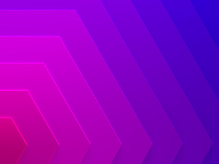 Fototapete - Pink gradient geometric background texture works good for text and website backgrounds, poster and mobile application. 3D illustration.