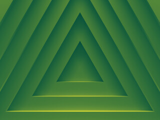 Poster - Green abstract pattern for web template background, brochure cover or app. Material style. Geometric 3D illustration.
