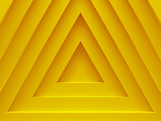 Wall Mural - Pyramids. Yellow abstract background. This pattern works for text backgrounds, web design, print or mobile application. 3D illustration.