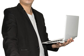 businessman and laptop