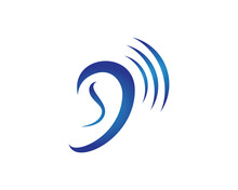 Hearing Logo Template Vector Icon Design