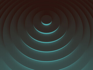 Poster - Round abstract background image. 3D illustration. Works for text and website background, print and mobile application.