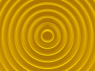 Poster - Yellow radial geometric background for material modern design. 3D illustration. Works for text and website backgrounds, print and mobile application.