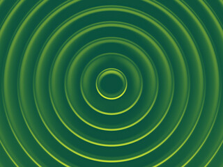 Poster - Green rings. Abstract background for web design, wallpaper, modern design, commercial banner and mobile application. 3D illustration.