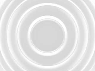 Fototapete - White vortex. Clean abstract background image. 3D illustration. Works for text and website background, print and mobile application.