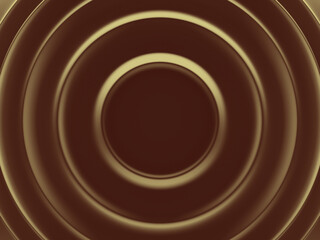 Poster - Gold rings. Abstract geometric background for material modern design. 3D illustration. Works for text and website backgrounds, print and mobile application.