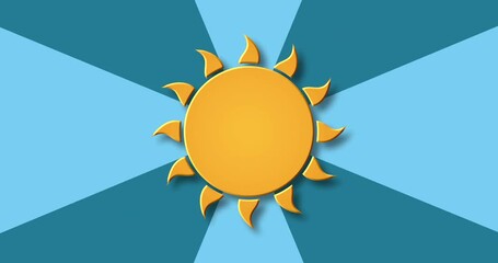Wall Mural - modern rotation sun background.
