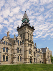 Wall Mural - Old gothic brick college building