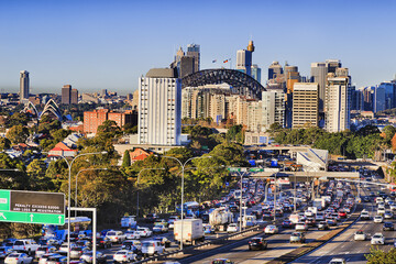 Canvas Print - FWY Warringah 2 city 95mm close