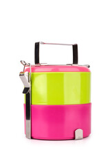 Metal food carrier colorful