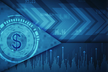 Poster - 2d rendering usd Dollar symbol 
