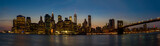 Fototapeta Miasta - Skyline of New York City trough the blue hour