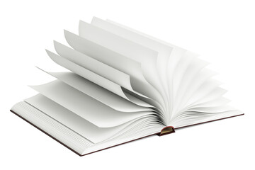 Poster - Opened blank book, 3D rendering