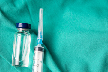 Medical syringe and vials