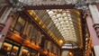 © aerial-drone - Photo of Leadenhall market in city of London, United Kingdom