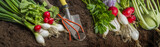 fresh vegetable in the garden
