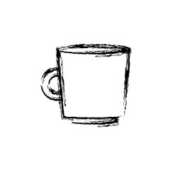 coffee mug icon over white background. vector illustration