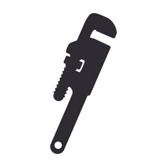 Poster - Wrench tool adjustable icon vector illustration graphic design