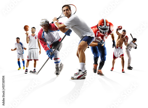 Dekoracja na wymiar  sport-kolaz-boks-pilka-nozna-futbol-amerykanski-koszykowka-baseball-hokej-na-lodzie-itp
