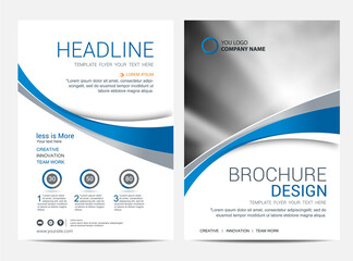 Wall Mural - Brochure template flyer background for business design