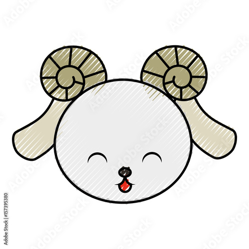 Clipart Goat Face Cartoon