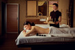 © Studio Romantic - Beautiful woman lying in spa massage salon.