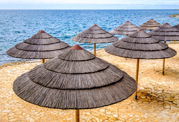 Sticker - beach umbrellas