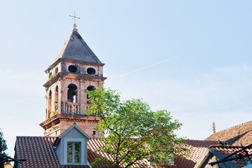 Old church tower in Omis