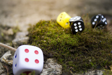 game cubes on the ground