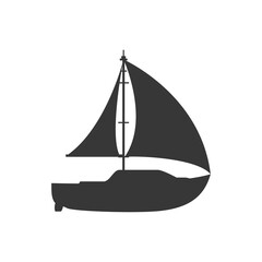 Wall Mural - Sail boat isolated icon vector illustration graphic design