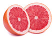 © vmenshov - Perfectly retouched sliced halves of grapefruits isolated on the white background with clipping path