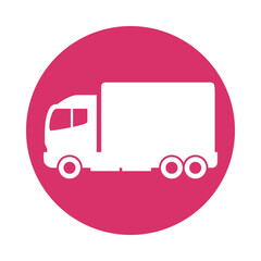 Canvas Print - Cargo truck vehicle icon vector illustration graphic design