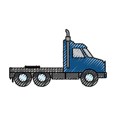 Wall Mural - Cargo truck vehicle icon vector illustration graphic design