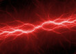 Red lightning, abstract electric background