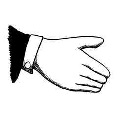 Poster - Handshake business symbol icon vector illustration graphic design