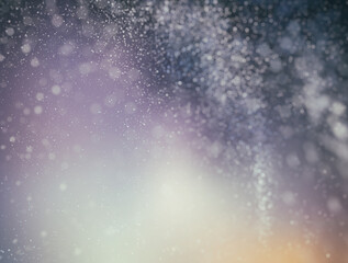 Wall Mural - starry sky illustration, stars and milky way on colored night sky with clusters of stars