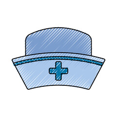 Sticker - Nurse hat isolated vector illustration icon graphic design