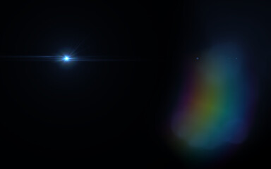 Wall Mural - abstract natural lens flare. rays background