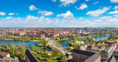 Fototapete - Aerial view of Copenhagen