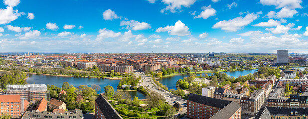 Fototapete - Aerial view of Copenhagen