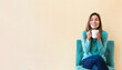 © Tierney - Young latina woman drinking coffee