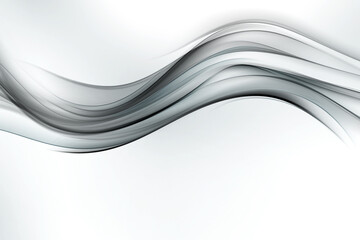 Poster - Grey tone modern lines and waves background