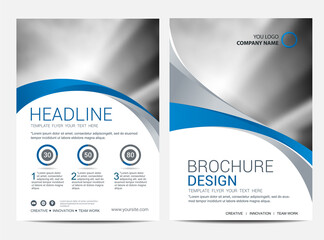Wall Mural - brochure template flyer design vector background