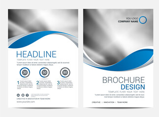 Wall Mural - brochure template flyer design vector background