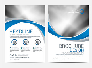 Wall Mural - brochure template flyer design vector background