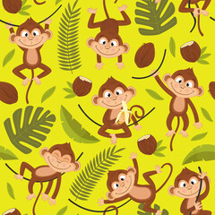 Foto zasłona tropikalny ssak zabawa małpa egzotyczny