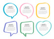© Happy Man - Stickers of speech bubbles vector set