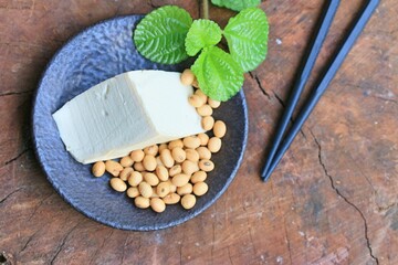 Wall Mural - tofu and soy beans