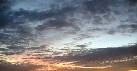 Wall Mural - Cloud sky at evening.