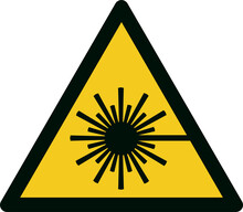 ISO 7010 W004 Warning; Laser Beam